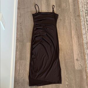 Chic Asymmetrical Black Dress